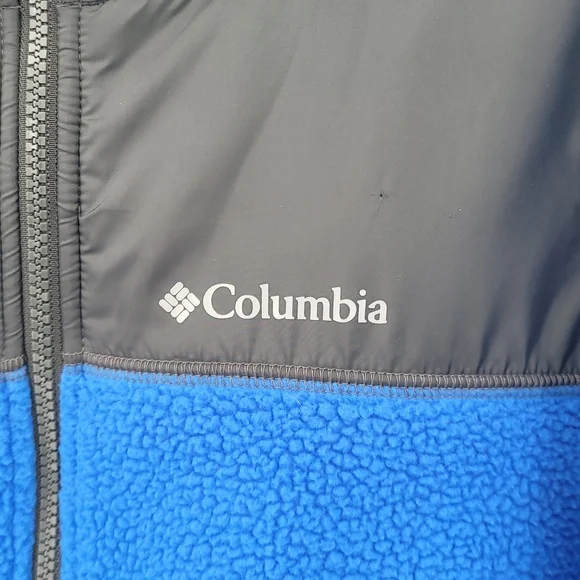Columbia Rugged Ridge Sherpa Hybrid Full Zip Jacket Hooded Water Resistant